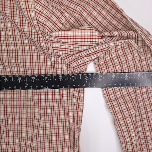 Wrangler Western Shirt XL Classics Rust Copper Plaid Long Sleeve Button Down - Picture 10 of 12